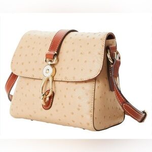Dooney & Bourke Small Ashley Messenger  Tan and Brown Crossbody Bag